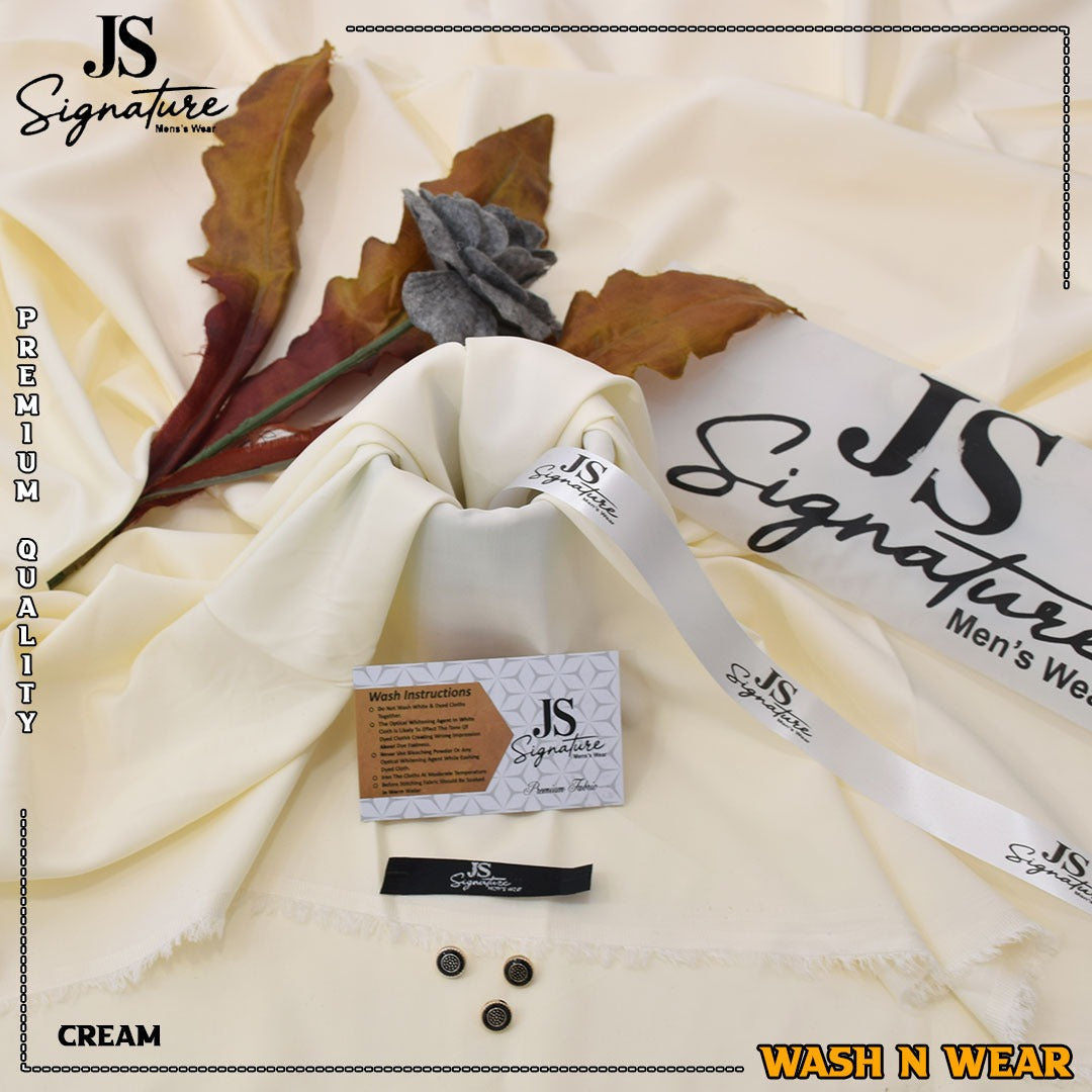 JS Signature Luxury Wash & Wear – Cream